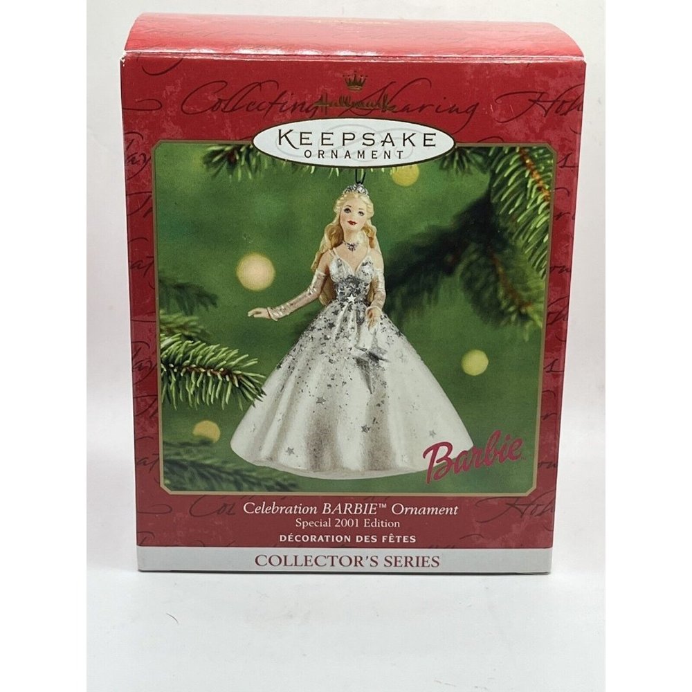 2001 Barbie Hallmark Keepsake Ornament Design By Patricia Andrew’s NIB Christmas